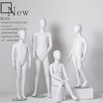 Dumb white childrens model props full-body child model childrens window childrens clothing display rack dummy child model stand