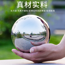 201 stainless steel ball decorative hollow ball large round ball ornaments thick mirror light metal white steel ball floating ball