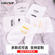 Shoe polisher cloth glove style hotel disposable suede professional household shoe cover Hand Hotel shoe wipe Universal