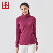 You Mu Polar Fleece base shirt Women Outdoor Autumn and Winter High Collar Warm Pullback Pullback Plus Fleece
