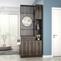Entrance cabinet Shoe cabinet Wine cabinet Living room partition cabinet Door hall Entrance New Chinese carved modern simple screen