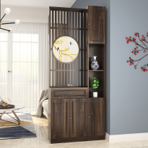  Living room partition cabinet door-to-door wine cabinet New Chinese shelf Modern simple screen entrance cabinet Shoe cabinet one