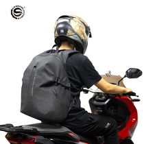 Starry sky knight backpack Motorcycle riding bag backpack motorcycle knight bag waterproof reflective large capacity helmet bag