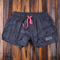Tide brand mens beach pants seaside vacation loose sports three-point pants hot spring surfing swimming quick-dry shorts