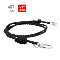 North Wolf referee whistle special braided lanyard whistle anti-slip handmade durable black brown AM009