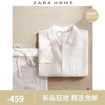 Zara Home JOIN LIFE Spring and summer simple beige linen home shirt female 44205579251