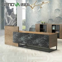 Genova reception desk High-end welcome desk Bar table Cashier Shopping guide desk Low cabinet Movable cabinet Tea cabinet