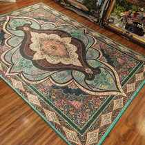 Retro Persian Turkish European-style large carpet living room tea-table blanket bedroom full of ethnic wind and light and luxurious home cushion