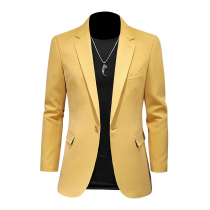 Autumn new mens business casual fashion suit jacket slim size suit jacket Bento single West mens clothing