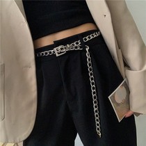 Summer fashion metal waist chain Womens thin waist belt wild decorative dress with shirt with waist rope Womens waist chain