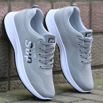 Tide brand autumn new mens breathable net shoes Joker net shoes travel shoes students Leisure running sports shoes men