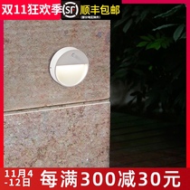 Surface foot lamp human body sensing step lamp outdoor waterproof corner lamp entrance door wall lamp stair step light