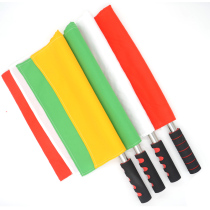 Signal flag track and field starting flag cotton non-shrinking non-slip sponge cover grip referee flag 4 colors optional