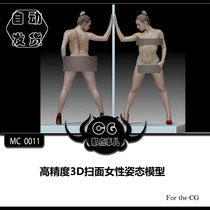 MC0011 High precision 3D scanning female posture model