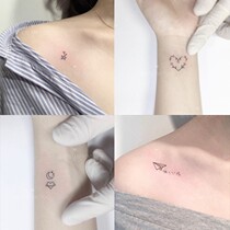 Tattoo stickers waterproof female long-lasting Korean simulation small fresh cute animal Bana sexy clavicle stickers 50 pieces