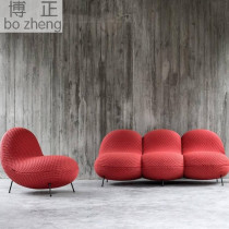 Designer Nordic creative Alien light Extravagant Style Single Casual Chair Brief small family Living room Red Sofa