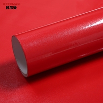 thick pearlized baked lacquer cabinet red advertising sticker red self-adhesive wallpaper wallpaper waterproof desktop bright instant sticker