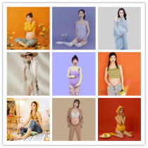 New hipster pregnant women Photo Studio fashion Korean personality pregnancy photo Big Belly mommy clothes photography photo costume