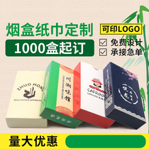 Advertising tissue custom promotional boxed paper restaurant napkins custom manufacturers custom printable logo