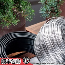 Bonsai iron wire shape aluminum wire shape aluminum wire Lashing flower shape gardening plant potted soft black iron and aluminum Lv wire