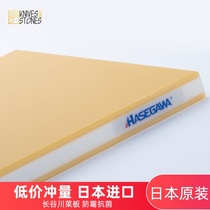 Japan imported Hasegawa chopping board household antibacterial anti-mold wood core toward plastic non-slip cutting board solid wood case board Day
