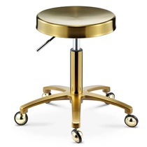 All stainless steel big stool hair salon does not card hair chair rotating lift barbershop chair hair round stool