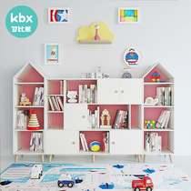 Comparable bear baby bookshelf picture book frame solid wood childrens toy storage cabinet home classification rack storage rack storage rack