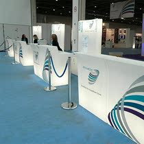 Outdoor front desk reception desk company Hotel event exhibition simple modern light luxury personality creative light welcome station