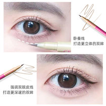 Japan Qianli Reclining Stick Pen Eye makeup Matte natural Reclining Stick deepened Reclining stick Pen Female eyeliner Eyeliner
