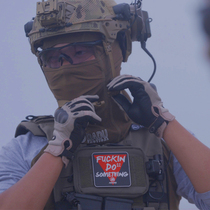 RavensGo Tactical Outdoor Morale Chapter FUCCKIN DO SOMETHING Magic Sticker Arm Badge