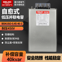 Delixi BSMJS0 45 40-3 self-healing low voltage shunt power capacitor power reactive power compensation