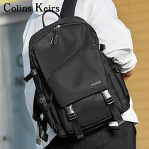 Colins Keiirs Men Backpack Business Commute Double Shoulder Bag Casual Travel Computer Bag Large Capacity School Bag Tide