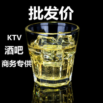 Tempered glass cup octagonal cup Teacup Beer cup Spirits cup Whiskey cup thickened heat-resistant bar KTV