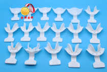 Dental toothless tooth tray 17-piece set of oral full denture adsorption tray dental toothless tooth tray high temperature resistance