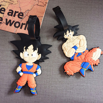  Custom luggage tag Suitcase tag Sun Wukong Japanese dragon ball cartoon creative boarding identification tag consignment tag