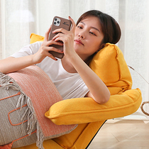 Sloth sofa Couch Tatami Mesh Red small family Type single sofa chair Balcony Casual Chair Bedroom Reclining Chair Leaning Back Chair