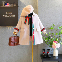 Counter JO girl tweed coat 2021 Winter Dress new celebrity temperament British style long Korean coat
