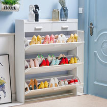 On the new ultra-thin flip shoe cabinet narrow white household door simple modern door Hall hall door entrance dust-proof simple