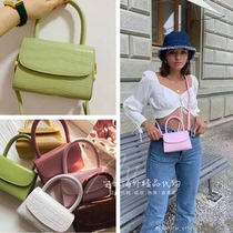 By far bag Crocodile pattern glossy armpit bag mini handbag niche retro multi-color small square bag