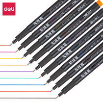Del multi-color Hook pen S572 color set 9-color set marking pen marking pen marking pen marking brush marking pen mark art painting graffiti oil pen writing smooth design hand account sketch sketch