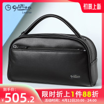 Kinley to genuine leather 2022 new handbags Business small hand lift wallet headlayer Bull Skin Multi-Position Male hand holding bag