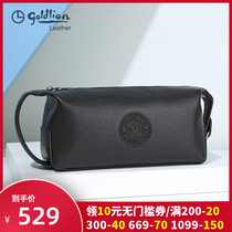 Kinley to hand bag men 2022 new genuine leather hand grip bag large capacity Multi-functional hand grab bag Bull Leather Handbag