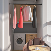 Household non-perforated telescopic clothesline Bedroom curtain rod Wardrobe strut hanger Bathroom shower curtain rod DX