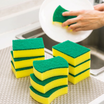 Kitchen non-stained with oil sponge cleaning cloth household strong decontamination dishwashing artifact does not lose hair lazy people absorbent Rag