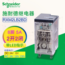 Schneider Relay RXM2LB2BD 2 Open 2 8 Pot 5A Small Intermediate AC DC DC24VAC220V
