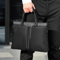 Texture Mens Bag Oxford Cloth Waterproof Casual Business Portable Cross Section Briefcase Fashion Diagonal Satchel