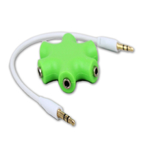 New 3 5mm mobile phone computer headphones 10% Five adapter Audio conversion head splitter couple plug