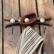 Baseball softball creative three-dimensional relief decoration coat hook game commemorative gift Birthday gift personality customization