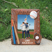 Baseball creative custom competition team commemorative gift for teacher friend birthday gift soft photo frame Pen Holder