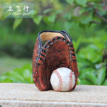 Creative three-dimensional relief custom baseball gloves gift decoration pen holder competition commemorative prize birthday gift soft dress